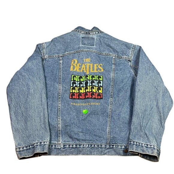 Vintage Levi’s 70507-0389 Beatles A Hard Days‎ Night Jean Jacket Adult Large - Picture 1 of 7